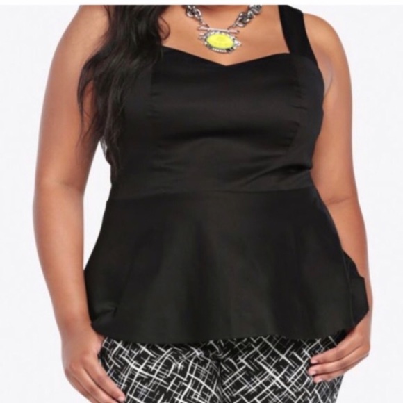 torrid Tops - 🆕 Torrid Sateen Peplum Top